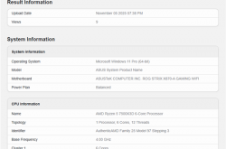 低价游戏神U！AMD入门锐龙5 7500X3D首次跑分：仅比7600X3D慢8%