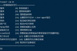 宝塔Linux的bt常用快捷命令