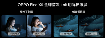 全球首发全场景1nit明眸护眼屏！天马独供OPPO Find X9系列屏幕