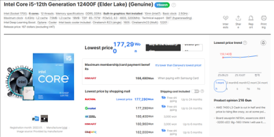 Intel 12/13/14代酷睿都在涨价！i9-12900K在韩国疯涨30%