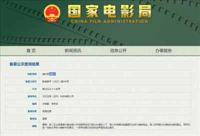 VR电影《熊出没之小小世界》立项：光头强、熊二意外变小