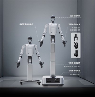 宇树推出首款轮式人形机器人：身高1.26米-1.68米可调