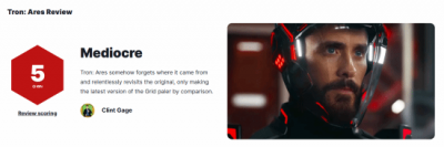 烂完了！电影《创：战神》IGN仅5分：本来只想给4分