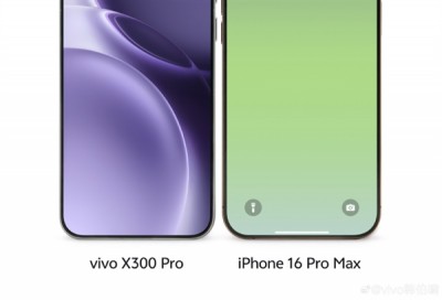 vivo X300 Pro与iPhone 16 Pro Max对比图出炉：6.78英寸超窄边直屏