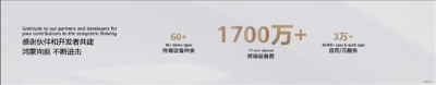 华为：鸿蒙5终端突破1700万台 将投入150亿生态发展费用
