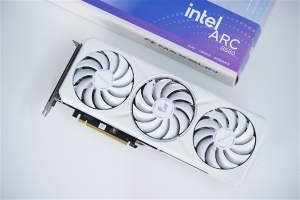 陶瓷般质感!铭瑄Intel Arc B580 iCraft 12G显卡图赏