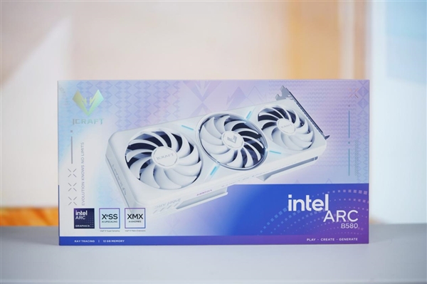 陶瓷般质感!铭瑄Intel Arc B580 iCraft 12G显卡图赏