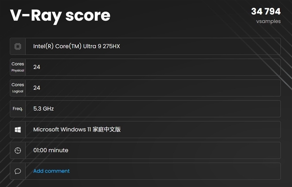 英特尔酷睿Ultra 9 275HX性能实测:最强移动处理器