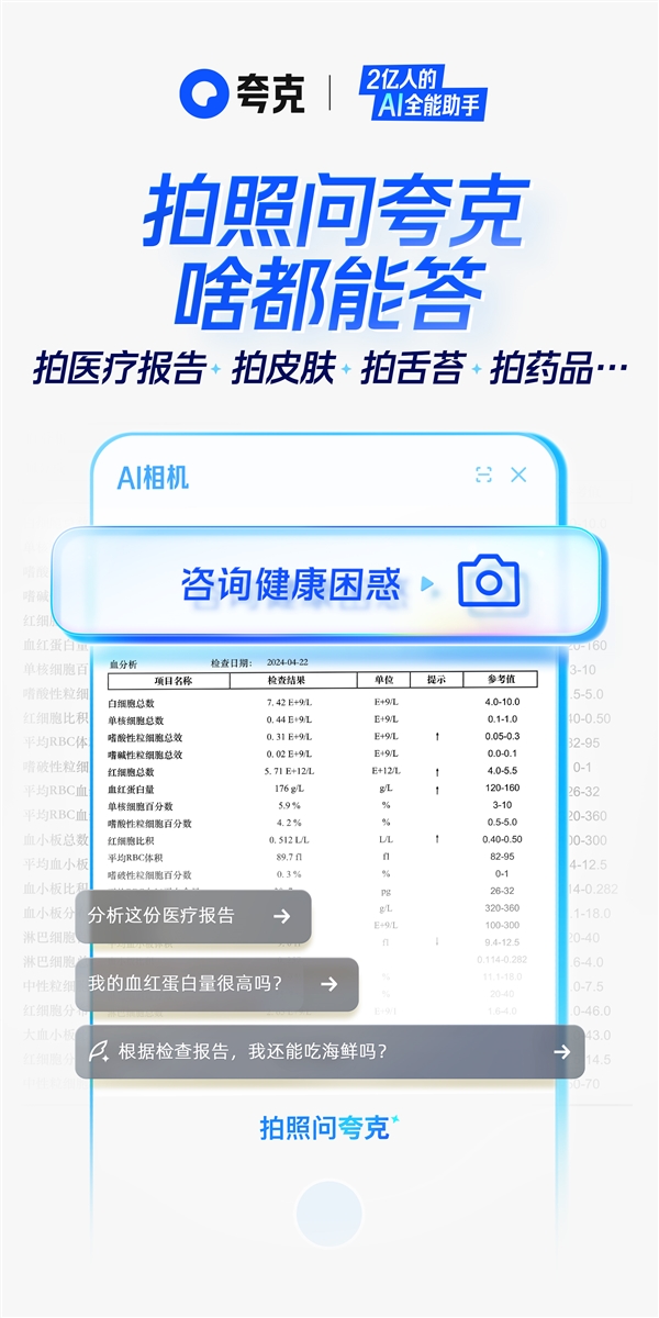夸克AI超级框上新“拍照问夸克”功能:拍照就行、啥都能答