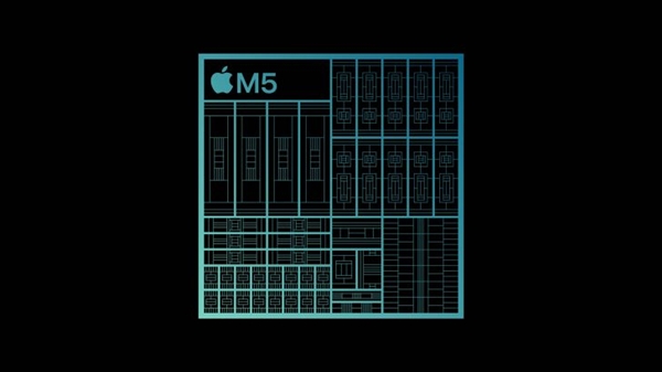 苹果M5芯片正式发布:CPU提升15%、图形性能提升30%!