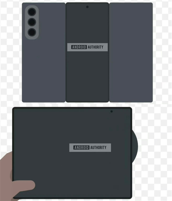 华为Mate XT唯一对手！三星首款三折叠Galaxy Z TriFold现身