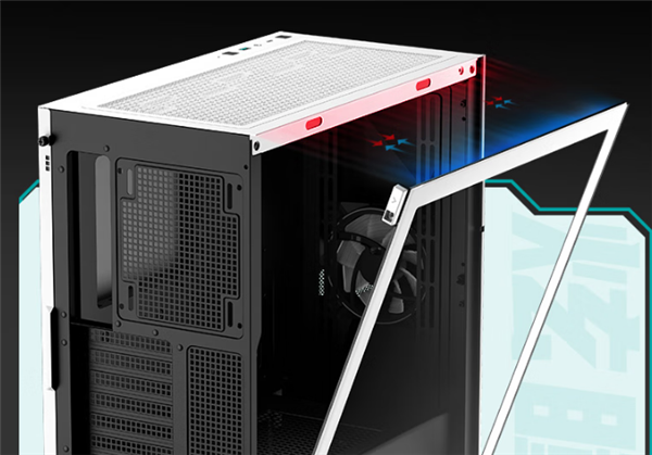 九州风神炫瞳机箱首发199元:3D立体前面板设计
