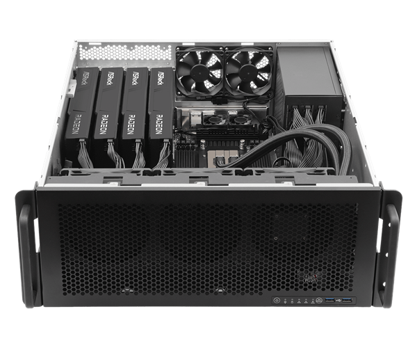 华擎工作站配备四块AMD R9700 32GB专业显卡：搭档Zen5/4撕裂者