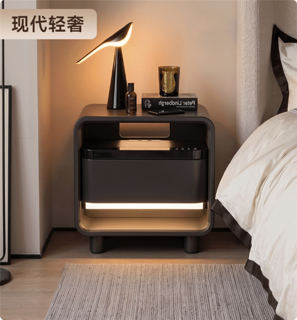 抵5件家具 8H智能床头柜发布:带指纹保险柜还能连米家APP