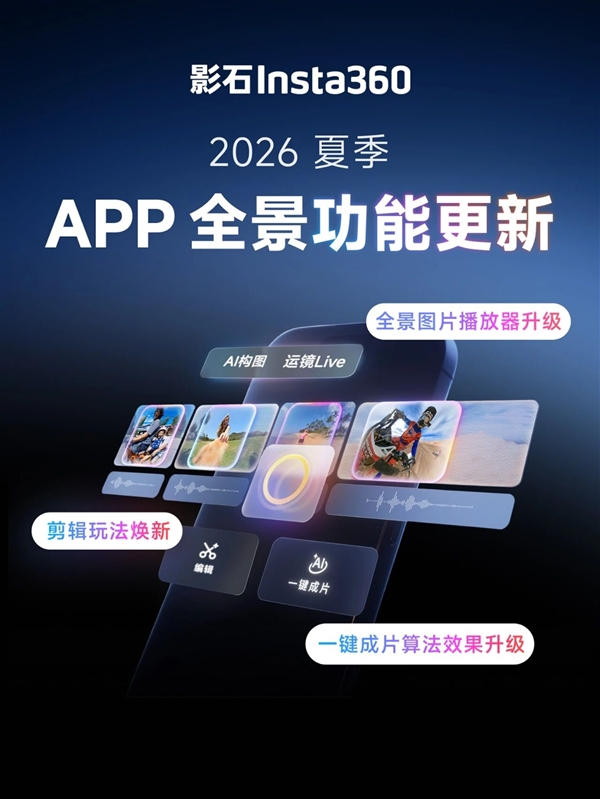 影石App重磅更新:静态全景照片一键生成Live动图