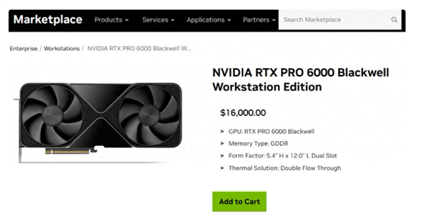 96GB GDDR7显存加持！英伟达对RTX PRO 6000涨价 至16000美元直接翻1倍