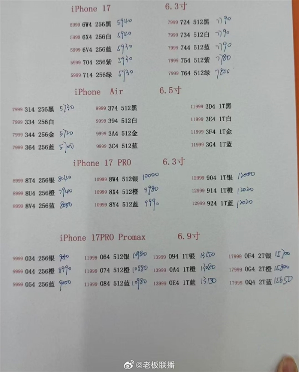 苹果减产引发连锁反应:华强北iPhone 17价格上涨 跟官网相差无几